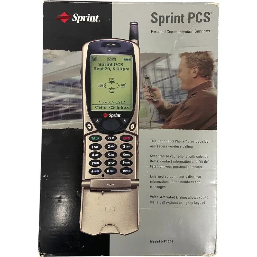 Vintage SPRINT PCS NP-1000 Cellphone Secure Wireless Calling Untested